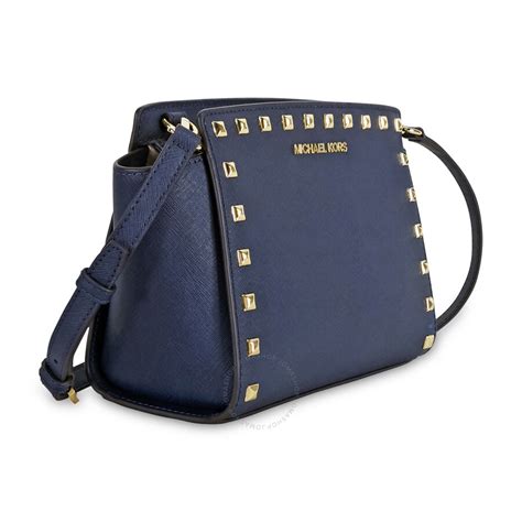 michael kors selma medium bag navy|Michael Kors selma medium satchel.